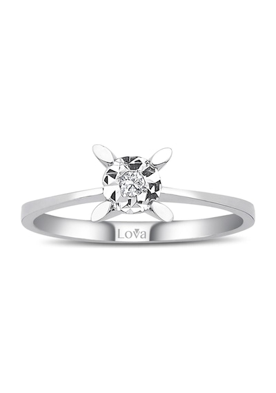 Lova 0,40 Karat Efektli Pırlanta Tektaş Yüzük - 1040104