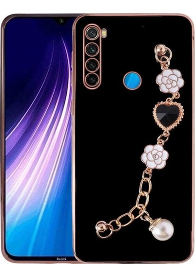 Xiaomi Redmi Note 8 Kılıf El Tutamaçlı Kamera Korumalı Zore Taka Silikon Kapak Siyah