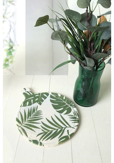 Keramika Forest Peynir Sunum Tabağı 26 Cm 22726 Çok Renkli