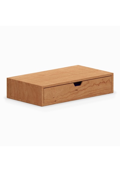 Desna Tek Katlı Tek Çekmeceli Dolap - Kiraz 34 Cm Uzunluk X 19 Cm Derinlik X 7.2 Cm Woodsaka Doğal Ahşap