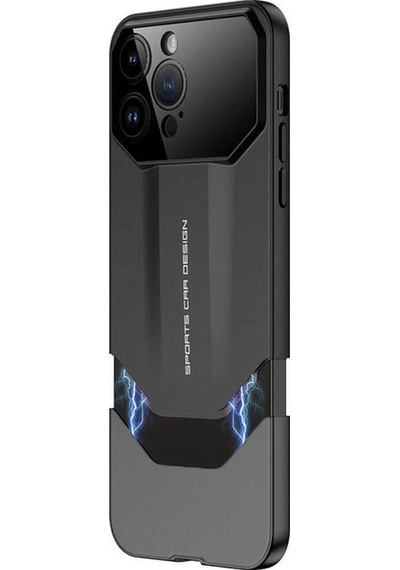 Apple Uyumlu iPhone 14 Pro Max Kılıf Çift Parçalı Zore Ays Pro İkili Kapak-siyah-gri