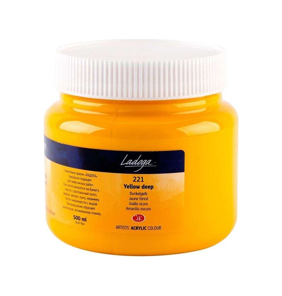 St. Petersburg Ladoga Akrilik Boya 500 Ml Yellow Deep 221 Standart