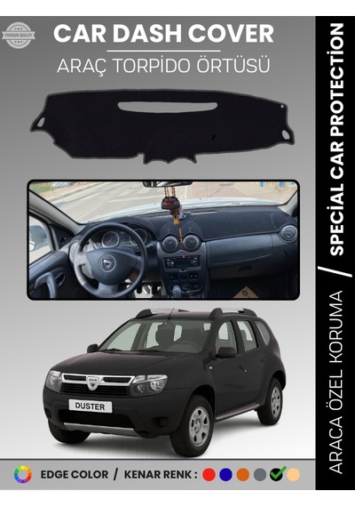 Dacıa Duster 2009-2013 Torpido Örtüsü Ön Göğüs Koruma Torpido Koruma Çatlamayı Engeller Tam Uyum - 960 Stiloto