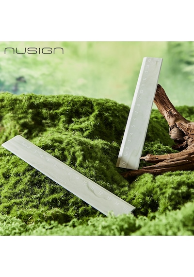 Nusıgncetvel 15 Cm Gri Çift Taraflı Ölçekli Okul Cetveli Beyaz