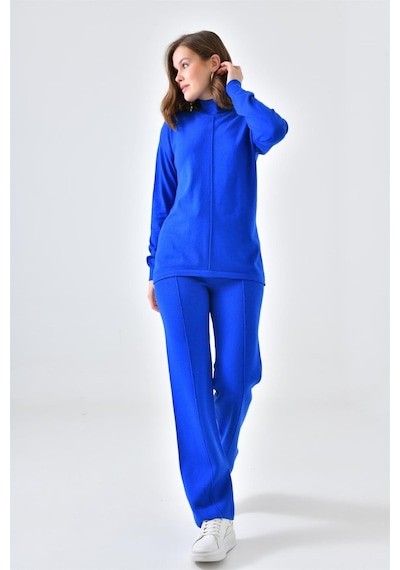 Ftz Women Kadın Basic İkili Takım Saks Mavi 20582-saks Mavi Saks Mavi