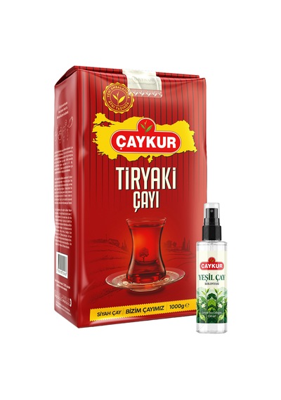 Tiryaki 1kg Dökme Çay Ve Sprey Yeşil Çay Kolonyası Seti