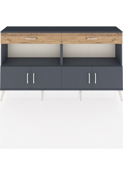Arges Konsol 2 Raflı 2 Çekmeceli 4 Kapaklı 176x30x99 Antrasit-ant Antrasit-antrasit/çam Arges Konsol 2 Raflı 2 Çekmeceli 4 Kapaklı 176x30x99 Antrasit-ant Antrasit-antrasit/çam