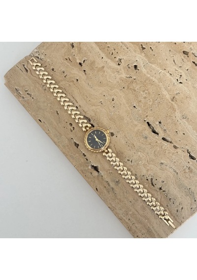 Elegance Gold Siyah Saat