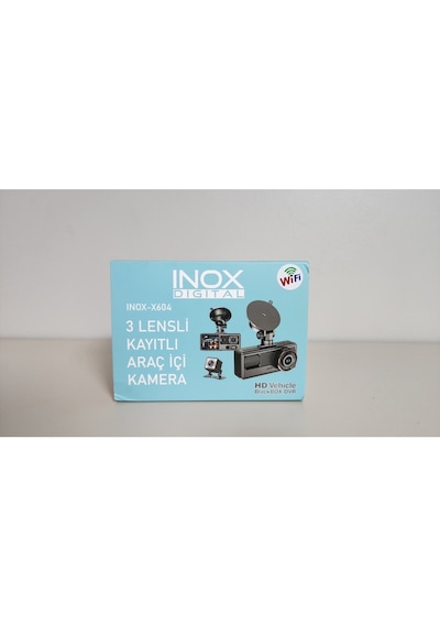 Inox-x604 Wifi 3 Kameralı Araç Kamerası