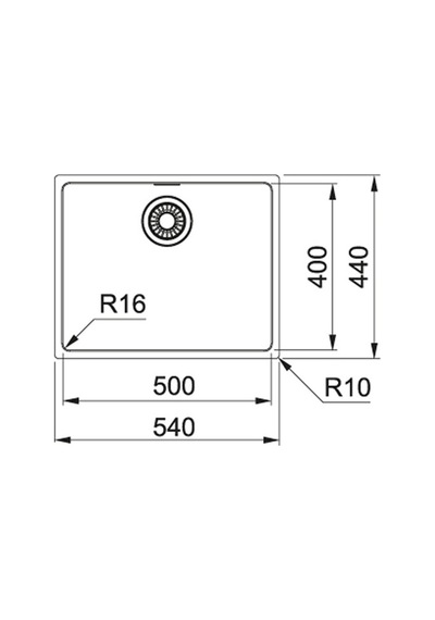 Franke Maris Mrx 110-50 Tezgahaltı Eviye