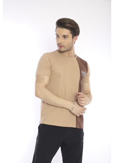 Escetic Erkek Spor, Abd Pike Interlok 1. Kalite Kumaş Somon Slimfit Bisik