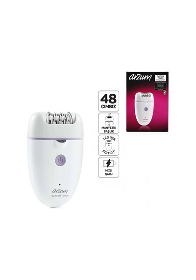 Epilatör Epilasyon Cihazı 48 Cımbız Manyetik Başlık Led Işık Sistem - Hızlı Şarj Ar5173-02 5468