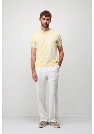 Antioch Comfort Slim Triko T-shirt Sarı