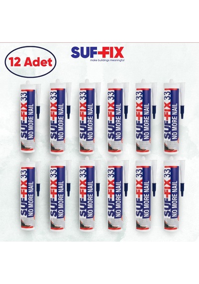 Suf-fix 33 Akrilik Sıvı Çivi 280ml 12 Adet - Toptan Koli Profesyonel Yapıştırıcı 12 Adet