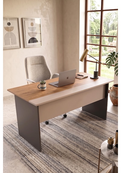 Robin Home Nexus 147x77 Cm Ofis Çalışma Masası Bilgisayar Masası Yönetici Masası Sepet-kumsal-antrasit Kahverengi Robin Home Nexus 147x77 Cm Ofis Çalışma Masası Bilgisayar Masası Yönetici Masası Sepet-kumsal-antrasit Kahverengi