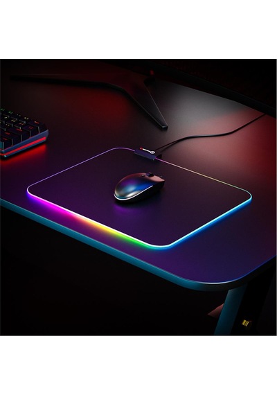 Rampage Pulsar Mp-21 Siyah 252-328-3mm Rgb Ledli Gaming Mouse Pad