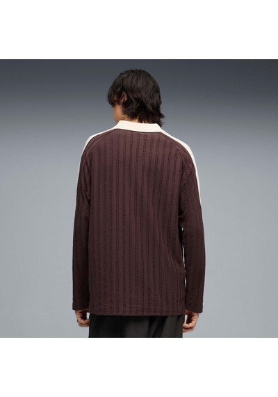 Puma T7 Erkek Geniş Kesim Uzun Kollu Polo 634311 31 Kahverengi