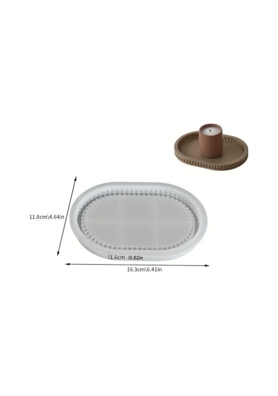 Boncuklu Tepsi Silikon Kalıp No:1 S930