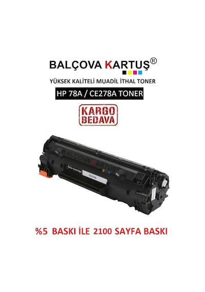 Hp Laserjet M1536 Dnf Yazıcı Için 2100 Sayfa 78A Uyumlu Toner