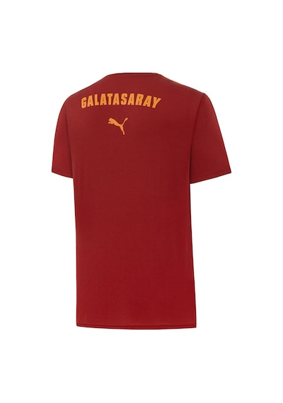 Galatasaray Lisanslı Sıfır Yaka Kırmızı Antrenman 5 Yıldızlı T-shirt KIrmızı