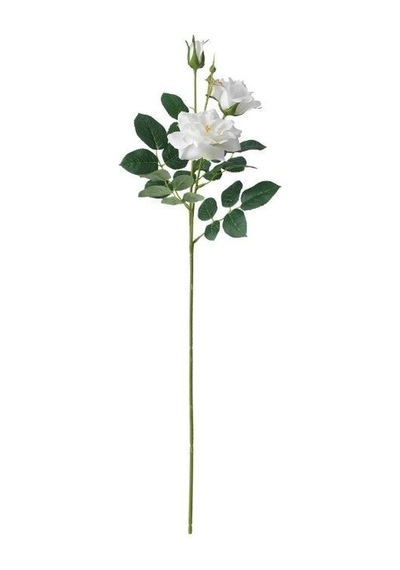 Ikea Smycka Yapay Gül Dalı 65 Cm Yeşil Beyaz Sarı Çok  Renkli