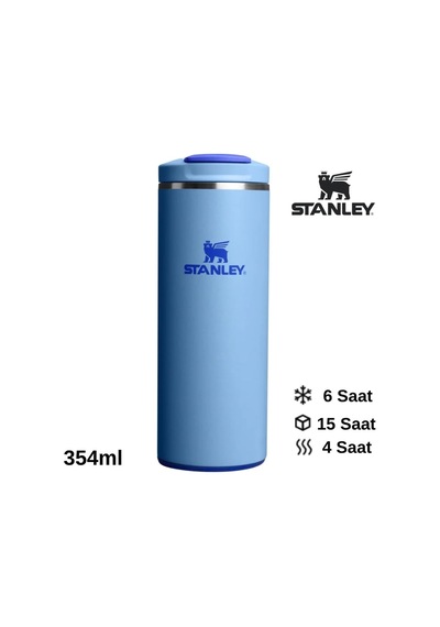Stanley The Transit Fliptop Mug 0.35 L Termos Kupa Bardak Matara Mavi, 10-13063-0052 Çok Renkli