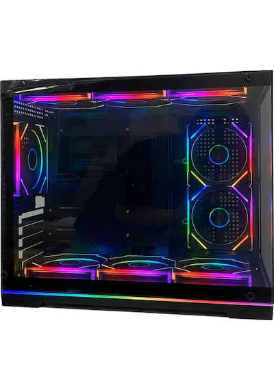 Orion Neon 6x Argb Fan Kumanda Ve Kontrolcü Micro Atx Boş Bilgisayar Kasası Siyah