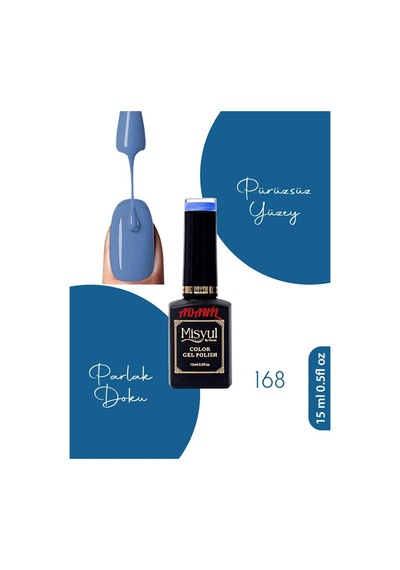 Adanil 15 ML Misyul Profesyonel Kalıcı Oje No:168