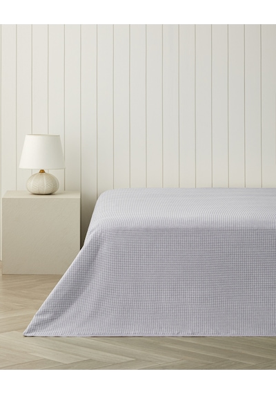 Modern Grid Çift Kişilik Pike 180x220 Cm Lila