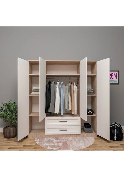 Nurana Gardrop Çıtalı Kapak Mdf Siyah Nurana Gardrop Çıtalı Kapak Mdf Siyah