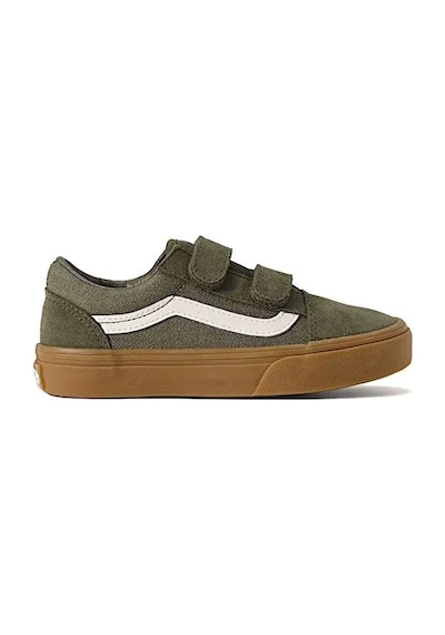 Vans Old Skool V Çocuk Günlük Ayakkabı Vn000cyagrn1 Yeşil Yeşil