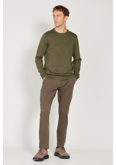 AC&Co / Altınyıldız Classics Erkek Hakı Standart Fit Normal Kesim Bisiklet Yaka Triko Kazak Haki AC&Co / Altınyıldız Classics Erkek Hakı Standart Fit Normal Kesim Bisiklet Yaka Triko Kazak Haki