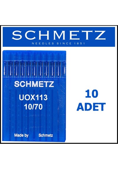 Schmetz Uox113 Kemer Makinesi İğnesi Kısa 10/70 Numara