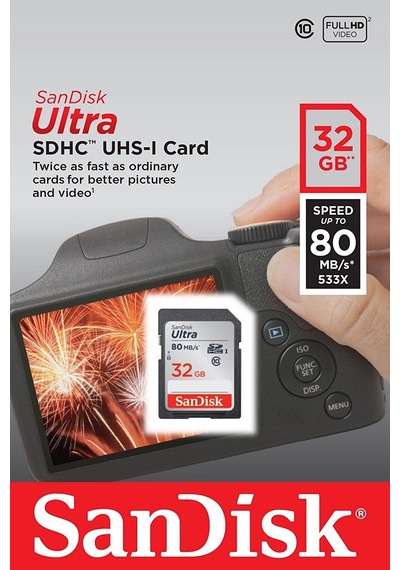 Sandisk Ultra SDSDUNC-032G-GN6IN 32 GB SDHC Class 10 UHS-I Hafıza Kartı