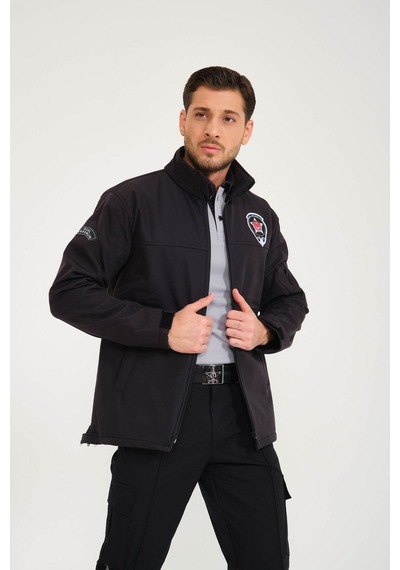 Yeni Tip Özel Güvenlik Softshell Mont Füme