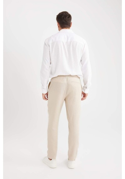 DeFacto Yazlık Jogger Keten Düz Paça Pantolon D7542AX25SPBG737