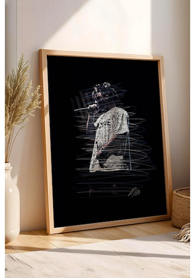 Travis Scott Çerçeveli Tablo Rap Hip Hop - Estetik Poster