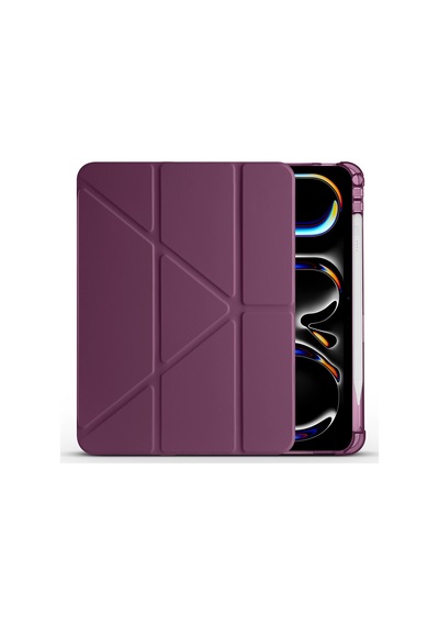 İpad Air 11 2025 M3 Kılıf Tri Folding Kalem Bölmeli Standlı Kılıf Kapaklı Kılıf