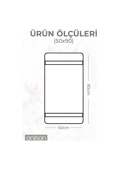 4'lü Beyaz Bordürlü El Havlusu - 50x90 Cm, 250 Gr, %100 Pamuk, Spa Ve Otel Havlusu Beyaz