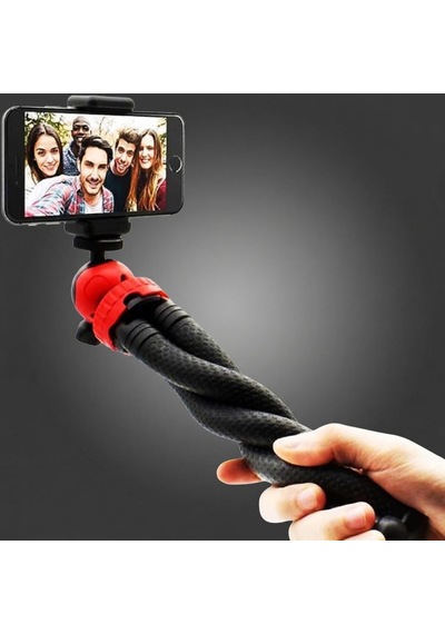 Ayrex Esnek Youtuber Yayıncılar Ve Sosya Medya İçin İdeal 30cm Ahtapot 360 Derece Taşınabilir Ayakları Bükülebi Diğer