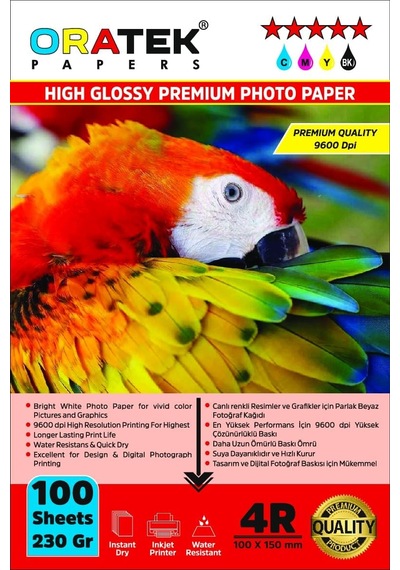 Epson L3152 Evertday Premium Parlak 10x15cm Fotoğraf Kağıdı 230 Gr. 100 Adet