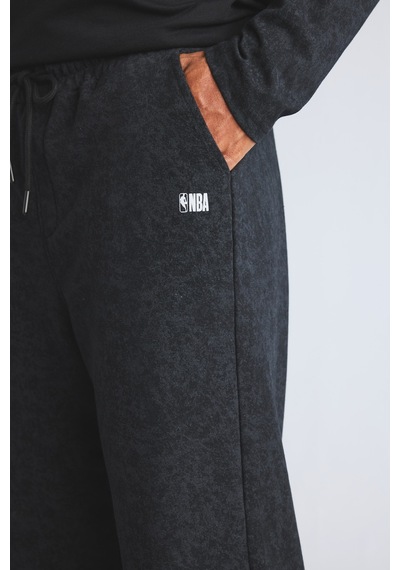 Defacto Nba Wordmark Baggy Fit Kalın Kumaş Baskılı Jogger I1557ax26wnbk81 Siyah-bk81