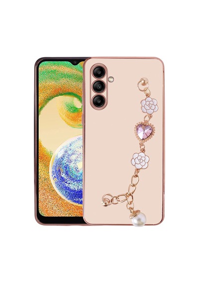 Zore Samsung Galaxy Uyumlu A13 5g Kılıf El Tutamaçlı Kamera Korumalı Omsy Taka Silikon Kapak - Pembe