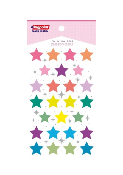 Bigpoint Sticker Uçan Yıldızlar X 15 Adet