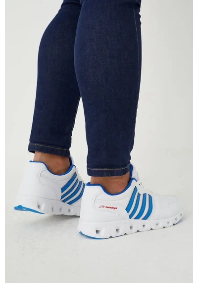 Papucumun Dünyası Erkek Sneaker Anatomik Comfort Taban Koşu Yürüyüş Spor Ayakkabısı Beyaz - Mavi Papucumun Dünyası Erkek Sneaker Anatomik Comfort Taban Koşu Yürüyüş Spor Ayakkabısı Beyaz - Mavi
