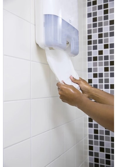 Tork 551000 Hareketli Kağıt Havlu Dispanseri Beyaz Beyaz