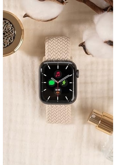 Manyetik Örgü Apple Watch İle Uyumlu Kordon, Ayarlanabilir Esnek Dokuma Tasarım, Series 10/11 42mm-41mm-40mm-38mm & 46mm-45mm-44mm