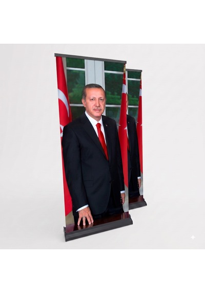 Cumhurbaşkanı Poster Baskılı Pro Roll Up Banner 85x200cm No:1 Diğer