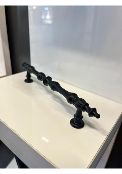 Ada Metal Kulp 128mm Mat Siyah Dolap Kapak Modern Tv Ünite Çekmece Mobilya Komidin Vestiyer Mat Siyah