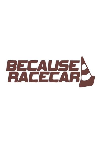 Because Race Car Araba Sticker 17x17 Cm Kahverengi